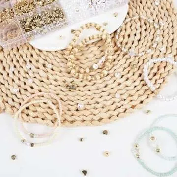 TEXGIZRLY 3mm Seed Beads for Bracelets Making, Friendship Bracelet Making Kit for Girls, 24 Colors Bead Bracelet Kit, Beads for Jewelry Making Kit, DIY, Arts, Crafts Gifts Age 4+ (3MM-C)