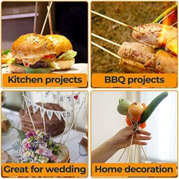 StesoSHOP Wooden Dowel Rods - Thin Rod 12 inches - 1/8 Dowels - 50 pcs - Wood Dowels Crafts - Best Price - Wood Dowels for Wedding Ribbon Wands - 30cm-3mmØ