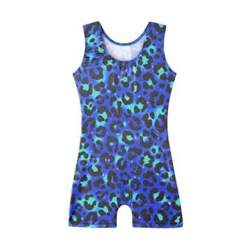 HOZIY Gymnastics Leotards for Girls With Shorts Biketard Toddler Girl Kids Leo Bodysuits Apparel Tum...