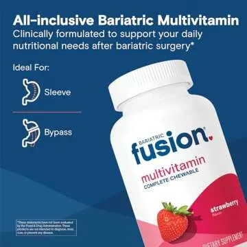 Bariatric Fusion Strawberry Chewable Multivitamin with Iron - 120 Tablets