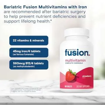 Bariatric Fusion Strawberry Chewable Multivitamin for Surgery