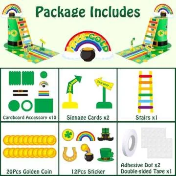 St Patrick's Day Trap Kit - DIY Leprechaun Craft Set for Kids and Classroom Activities