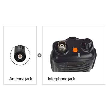 HYS CS Tactical BNC Antenna Dual Band 144/430Mhz Foldable Antenna for ICOM IC-V8 IC-V80 IC-V82 IC-U8...