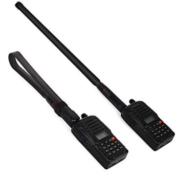 HYS CS Tactical BNC Antenna Dual Band 144/430Mhz Foldable Antenna for ICOM IC-V8 IC-V80 IC-V82 IC-U82 IC-W32 Two Way Radio