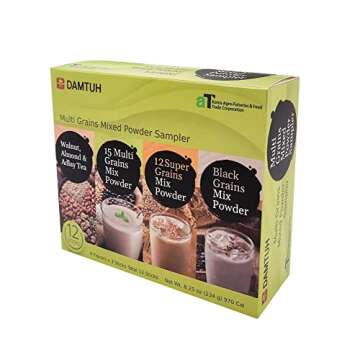 Damtuh Multi Grains Mixed Powder Sampler - 12 Nutritious Sticks for Easy Breakfasts