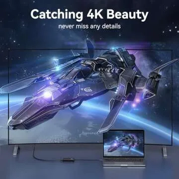 LIONWEI USB 3.0 & USB C to Dual HDMI Adapter for MacBook Pro/Air, HDMI Splitter for 2 Monitor with 4K & 1080p HDMI for Mac, Windows, Thunderbolt 3/4, Lenovo, Thinkpad, XPS, and More USB A or C Device