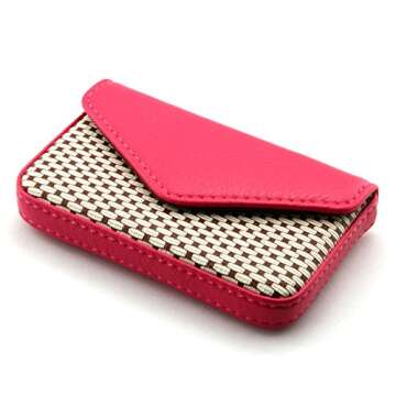 Stylish PU Leather Business Card Holder Wallet