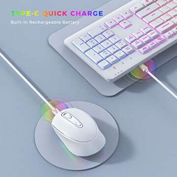Wireless Backlit Keyboard & Mouse Combo by seenda
