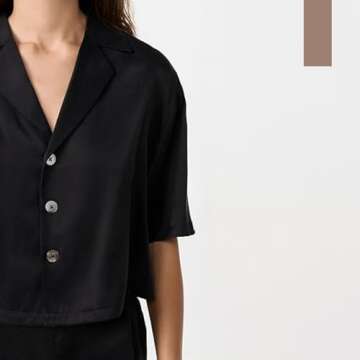 Elegant Lunya Women's Washable Silk Shorts Set in Black