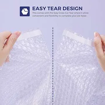 Metronic 2-Pack Bubble Cushion Wrap Pouches, Anti-Static Bubble Bags 7.5x7.5 Inch 50 Packs, Bubble Cushioning Wrap Pouch Bag Rolls for Packing Crafts, Fragile Goods, Small Business，Clear