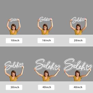 IbayNawi Custom Neon Signs, Personalized Neon Sign for Wall Decor, Neon Sign Customizable for Bedroo...