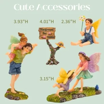PRETMANNS Fairy Garden Kit with Adorable Figurines