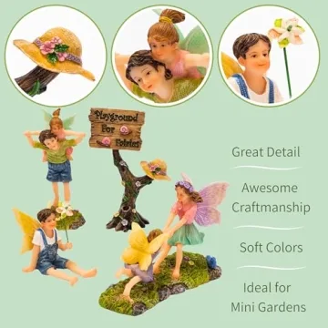 PRETMANNS Fairy Garden Kit with Adorable Figurines