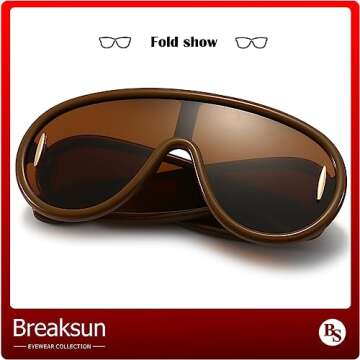 Breaksun Wave Mask Sunglasses for Trendy Sun Protection