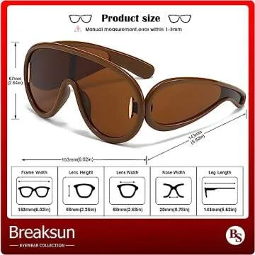 Breaksun Wave Mask Sunglasses for Trendy Sun Protection