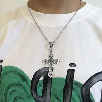 LIRUNQIN Gothic Cross Necklace - Alt Jewelry for Every Occasion