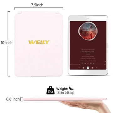 WEILY Makeup Mirror with Adjustable LED Lighting and Stand