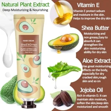 10 Pack Hand Cream for Soft Hydrated Hands Travel Size