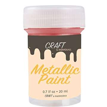 Craft Metallic Paint Set - 8 Vibrant Colors for DIY Projects