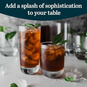 Libbey Polaris Glass Set - Elegant & Versatile Drinkware