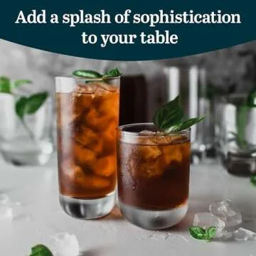 Libbey Polaris Glass Set - Elegant & Versatile Drinkware