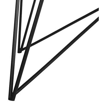 Safavieh Home Collection Maris Modern White Lacquer Round Hairpin Leg Coffee Table