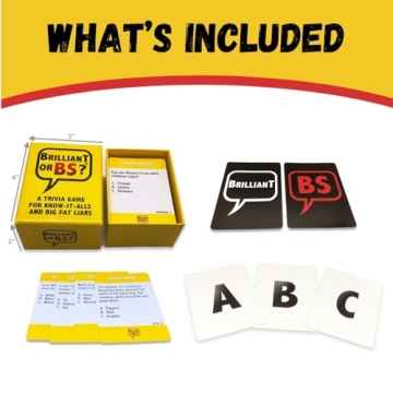 Brilliant or BS? Fun Bluffing Trivia Game for Friends