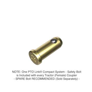 PTO Link Compact Quick-Connect System - Duo Bundle (1 Tractor/Female Coupler + 1 Implement/Male Coupler), for Sub-Compact & Compact Category 1 Tractors & Implements ONLY (w/max Rating up to 70 HP)