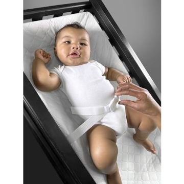 Summer by Ingenuity 4-Sided Changing Pad – Durable Quilted Changing Pad Made with Waterproof Material, Includes Infant Safety Belt with Quick-Release Buckle