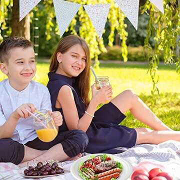 Vplus 150 Pack Compostable Disposable Paper Plates 10.25 inch Super Strong Paper Plates 100% Bagasse Natural Biodegradable Eco-Friendly Sugarcane Plates(white)