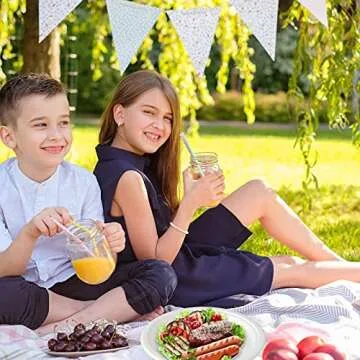 Vplus 150 Pack Compostable Disposable Paper Plates 10.25 inch Super Strong Paper Plates 100% Bagasse Natural Biodegradable Eco-Friendly Sugarcane Plates(white)