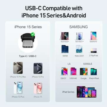 iWALK USB-C Portable Charger for iPhone 15: Mini 20W 4800mAh Wireless Power Bank Fast Charging Trave...