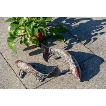 Elegant CLYB Koi Fish Statues for Garden Décor