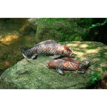 Elegant CLYB Koi Fish Statues for Garden Décor