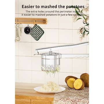 GloTika Heavy Duty Potato Ricer Masher - 15oz Size