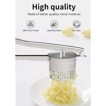 GloTika Heavy Duty Potato Ricer Masher - 15oz Size