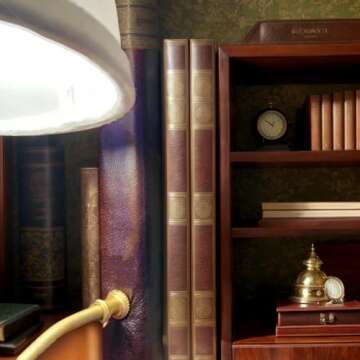 The Classic Literary Lamp,Literary lamp,Bookshelf Lamps,Library Book Light,Classic Literary Library ...