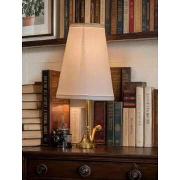 The Classic Literary Lamp,Literary lamp,Bookshelf Lamps,Library Book Light,Classic Literary Library lamp,Vintage Book Design for Home Office,Library,and Study