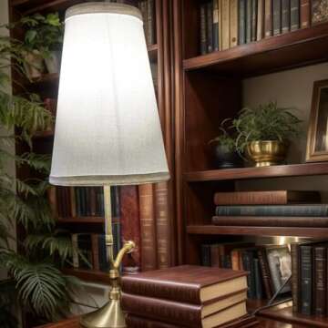 The Classic Literary Lamp,Literary lamp,Bookshelf Lamps,Library Book Light,Classic Literary Library lamp,Vintage Book Design for Home Office,Library,and Study