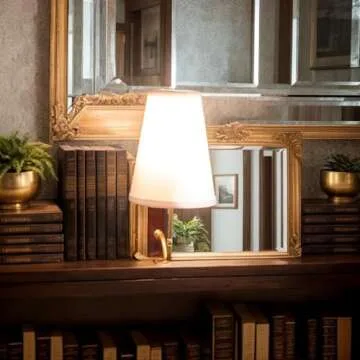 The Classic Literary Lamp,Literary lamp,Bookshelf Lamps,Library Book Light,Classic Literary Library lamp,Vintage Book Design for Home Office,Library,and Study