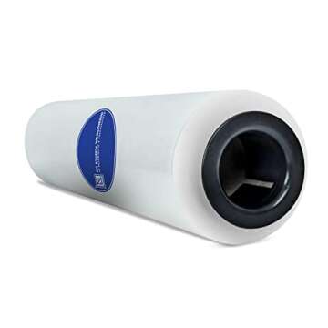 International Plastics Co. 15" Stretch Film/Wrap with Hand Savers 1200ft 500% Stretch Clear Cling Durable Adhering Packing Moving Packaging Heavy Duty Shrink Film