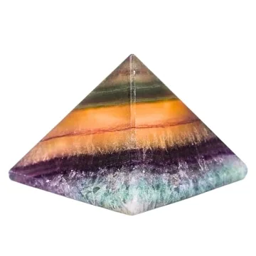 Amazing Gemstone Fluorite Pyramid Crystal Healing Stone