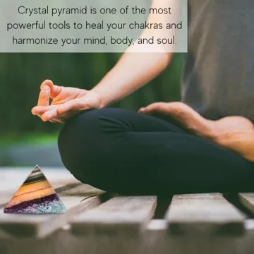 Amazing Gemstone Fluorite Pyramid Crystal Healing Stone