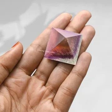 Amazing Gemstone Fluorite Pyramid Crystal Healing Stone