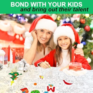 Xmas Giant Coloring Poster for Kids and Adults Activities