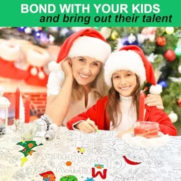 Xmas Giant Coloring Poster for Kids and Adults Activities