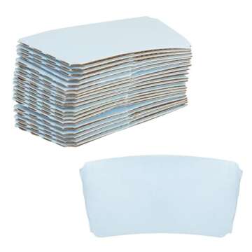 48 Pack Light Blue Disposable Coffee Cups with Lids