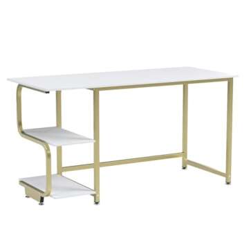 Teraves Reversible Computer Desk for Small Spaces