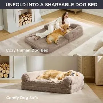 Bedsure Foldable Human Dog Bed - Ultimate Comfort for Everyone