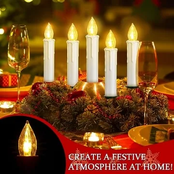 Retisee Christmas LED Candles with Remote Control and Clips